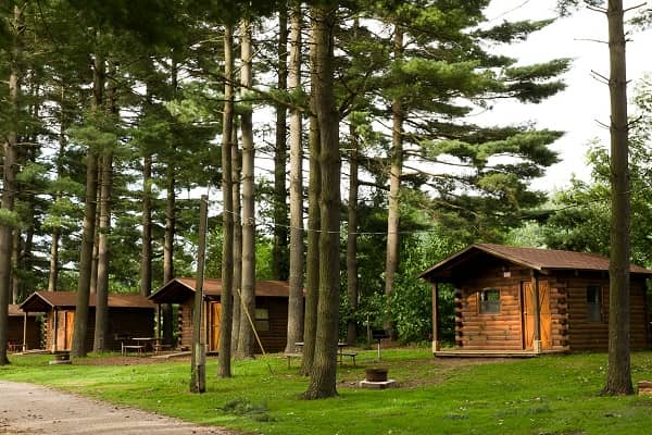 Camp ground in woods
