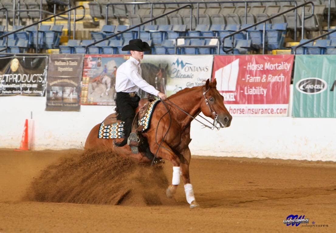 Logan Springman competing