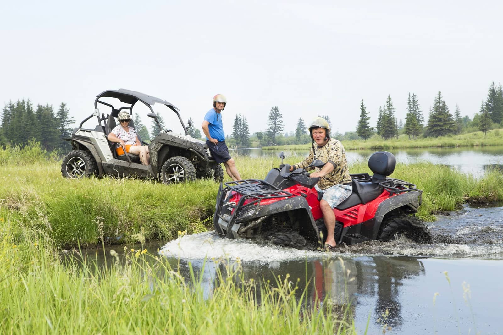 ATV in water