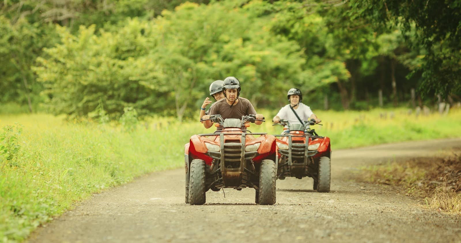 ATVs on trail
