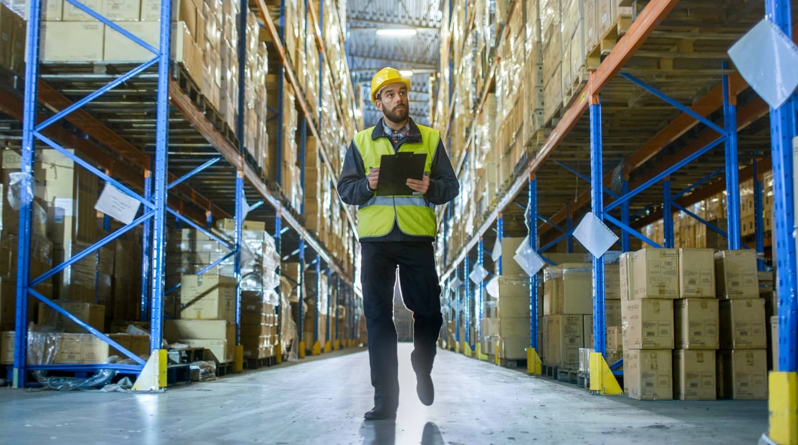 Worker in a warehouse